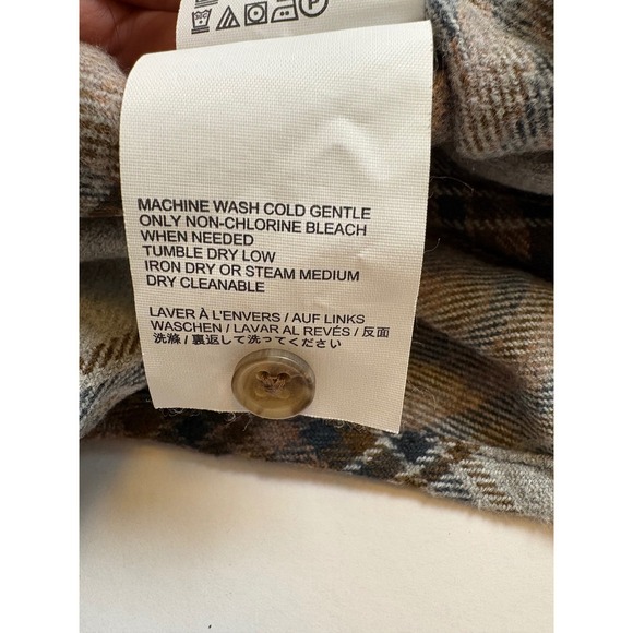 Prana Women's Earthbound Golden Canyon Flannel Long Sleeve Shirt Size S - Picture 8 of 8